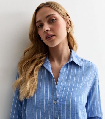 linen stripe shirt